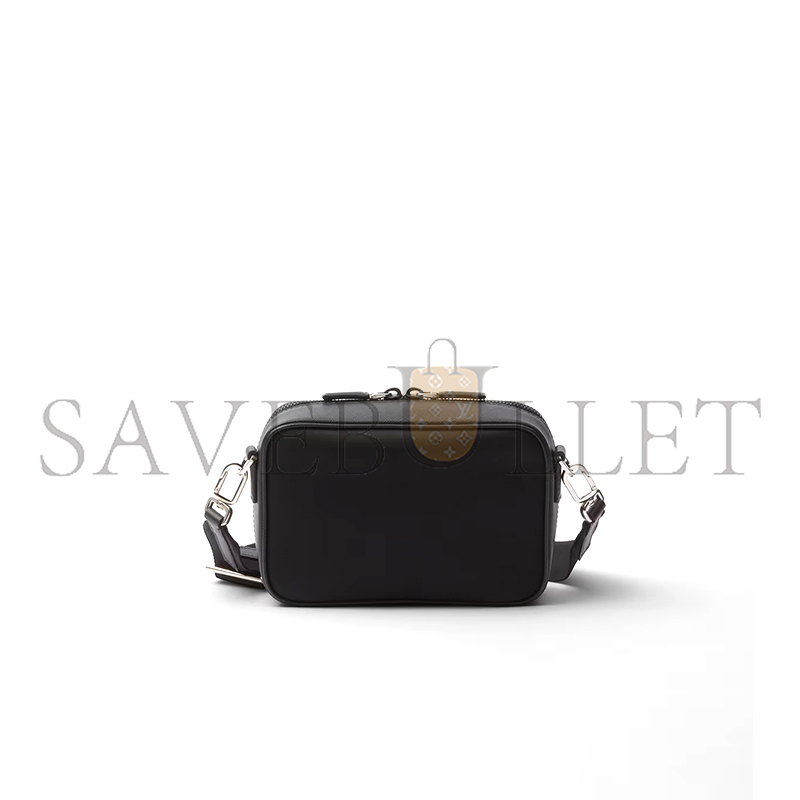 Pra*a brique re-nylon and saffiano leather bag 2vh070 (19*12.5*5.5cm)